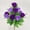 Purple, variant on Foopr Sympathy Silks Cemetery Gravesite Red Lilies With White Daisies And Red Roses (1) Bouquet