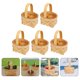 thumbnail image 3 of ColoMX 5 piezas pequeñas cestas tejidas con manijas pequeñas cajas de regalo de chocolate de flores de dulces para favores de fiesta de bodas, 3 of 8