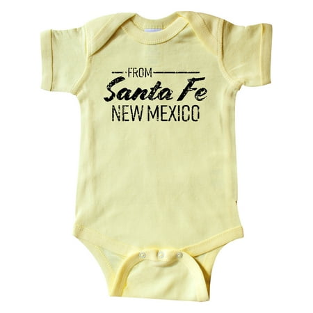 

Inktastic From Santa Fe New Mexico in Black Distressed Text Gift Baby Boy or Baby Girl Bodysuit