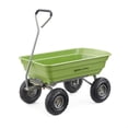 thumbnail image 1 of Gorilla Carts 4 Cu Ft Poly Garden Dump Cart with Quick-Release, 600 lb Capacity, Green, 1 of 8