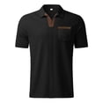 thumbnail image 5 of Fnnxeal Mens Polo Shirts Collared Summer Casual Short Sleeve Solid Waffle Polo Black Shirts for Men Size S, 5 of 5