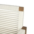 thumbnail image 3 of Christopher Knight Home Boho Outdoor Woven Rope Armchairs, Solid Wood, Handwoven, White, Set of 2, 3 of 14