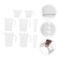 thumbnail image 4 of UPGRATOR 8Pcs Kitchen Measuring Cups Transparent Plastic with V Shape Pouring Spout, 4 of 8