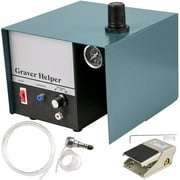 SKYSHALO Jewelry Pneumatic Engraving Machine 1400 RPM Adjustable Speed Pneumatic Hand Engraving Machines 60Hz 80W Pneumatic Graver Handpiece with Single-Head for Jewelry, Crafts and Wrought Iron