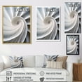thumbnail image 4 of Designart "Infinite Ivory Seashell Spiral I" Nautilus Floater Framed Canvas Prints, 4 of 5