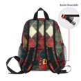 thumbnail image 5 of FORMRS Kids School Backpack with Front Zippered Pocket 12" Student Travel Daypack, Dark Tartan Pattern, 5 of 6