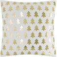 thumbnail image 2 of JWH Christmas Trees Pillow Covers Gold Foil Print Decorative Throw Pillow Cover Pine Trees Accent Pillow Case Velvet Pillowcase Square Shape Winter Holiday Cushion Cover for Room Decor 18x18 inch, 2 of 11