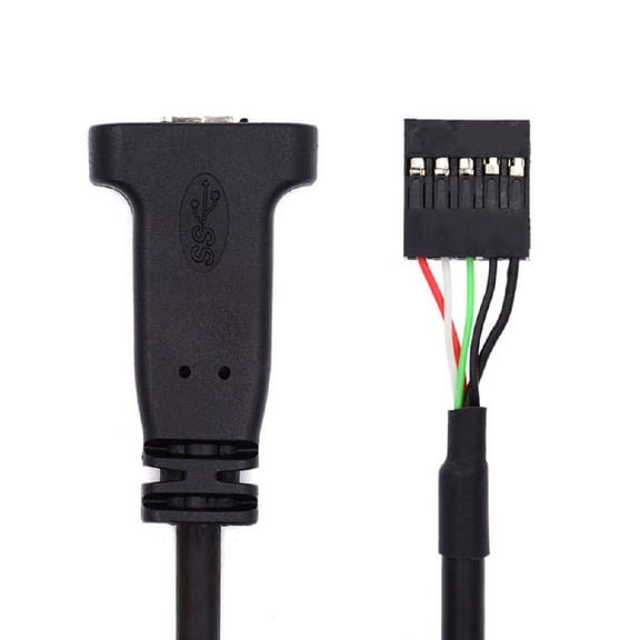 CY Single Port USB 3.1 Type C USB-C Female to USB 2.0 Motherboard 9pin 10pin Header Cable 20cm with Bracket