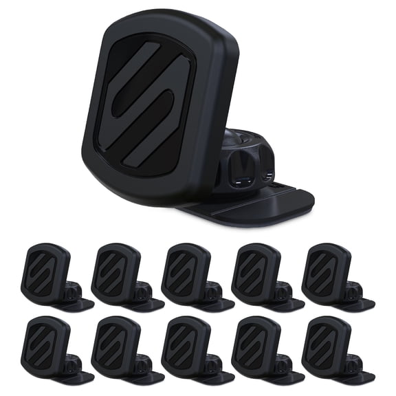 Scosche MAGDM-10KFLT Universal MagicMount 360° Adjustable Magnetic Head Dash Mount 10 pack