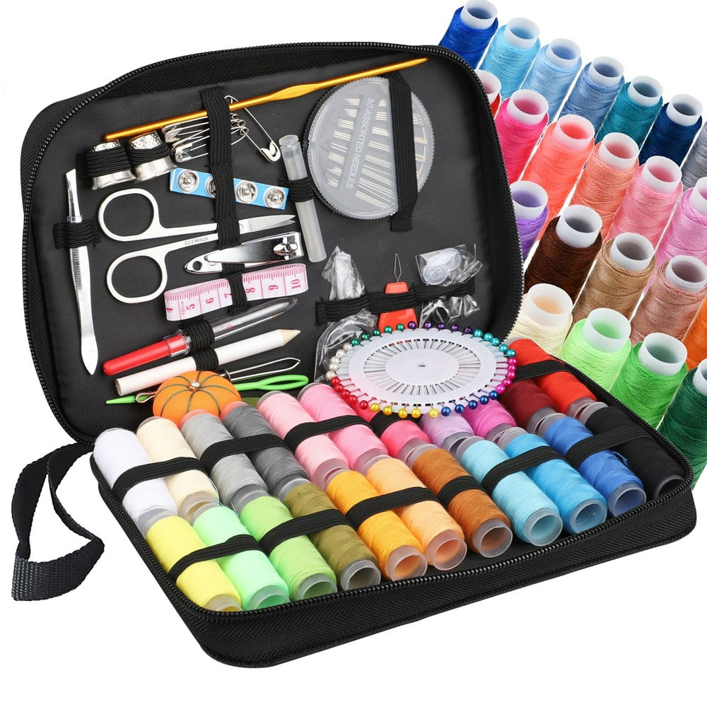126pcs Mini Sewing Kits, EEEkit Portable Home Travel and Emergency
