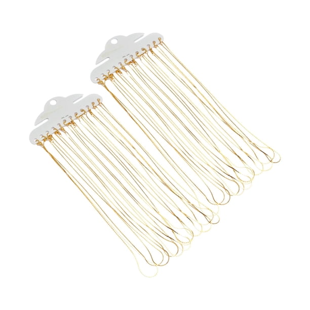 24 piezas de cadena de serpiente, de collar de aleación de 16 pulgadas y 1 mm para hacer joyas de bricolaje Oro Yuyangstore cadena de serpiente