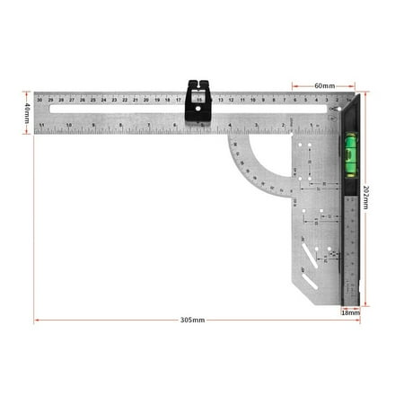 

7in 12in Stainless Steel Rafter Square Carpentry Measuring Layout Tool Triangle