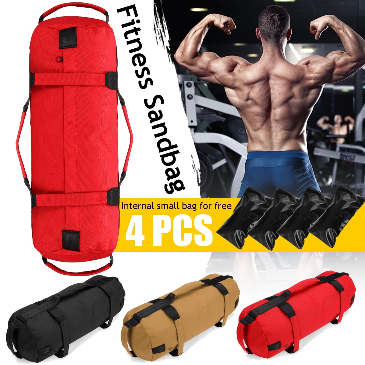 40Lbs60Lbs Workout Sand Bag Fitness Exercise Training Heavy Sandbag