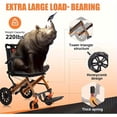 thumbnail image 5 of Foldable Transport Wheelchairs for Elderly Adults, 220lbs Capacity, 5 of 14