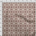 thumbnail image 3 of oneOone Velvet Beige Fabric Floral & Tiles Moroccan Sewing Craft Projects Fabric Prints By Meter 58 Inch Wide, 3 of 5