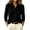Black, variant on Sweater Jacket for Women Button Down Collar Knit Shirt Long Sleeve Soft Solid Color Casual Work Office Knit Blouse