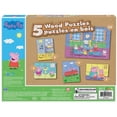 thumbnail image 4 of Peppa Pig, 5 Wood Puzzles Jigsaw Bundle with Tray, for Kids Ages 4 and up, 4 of 6