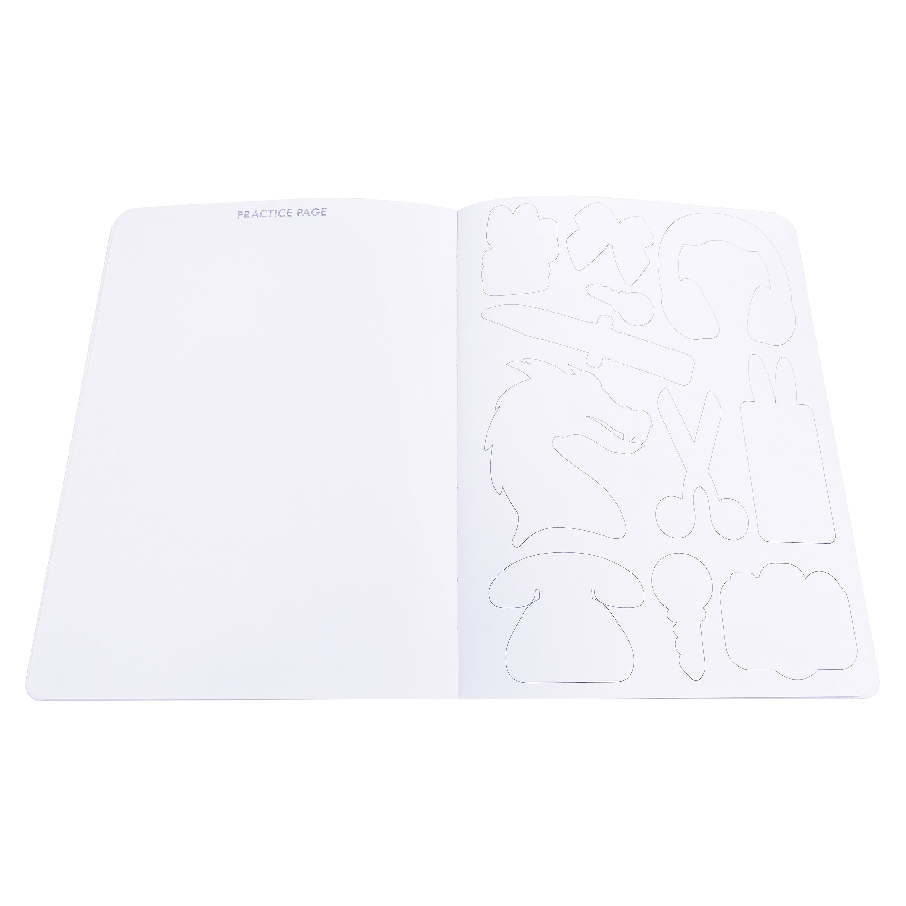 Piccadilly Sketch Your Sticker Journal for Ages 6 and Up, 7.3 x 9.7", Sticker Paper