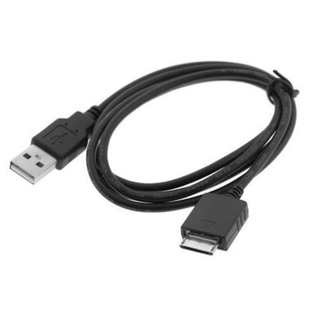 Sony 4 Gb Video Black 2-In-1 USB Data Hotsync & Charging Cable for Sony Walkman 4GB 8GB Video, S736 S738, Walkman 8GB Video, S638, Walkman 4GB 8GB Video, E436 E438.., By GTMax,USA ()