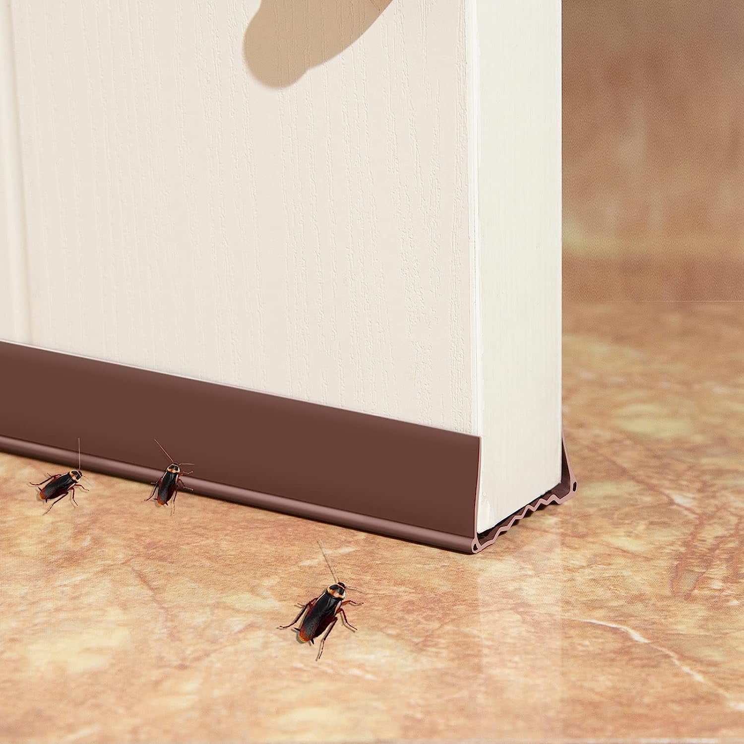 Door Draft Stopper, Cuttable Under Door Seal, Adjustable Length 37