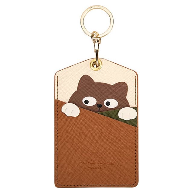 ZheElen Keychain Pendant Leather Decorative Keyring Fashion Backpack Wallet Belt Key Chain Portable Card Holder Gift Crafting Type 1 1Set