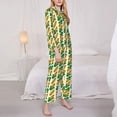 thumbnail image 3 of Daiia Corn for Women's Long-Sleeved Pajama Set – Soft & Comfortable Sleepwear Button-Up Pajamas Cozy Lounge Wear-XX-Large, 3 of 7