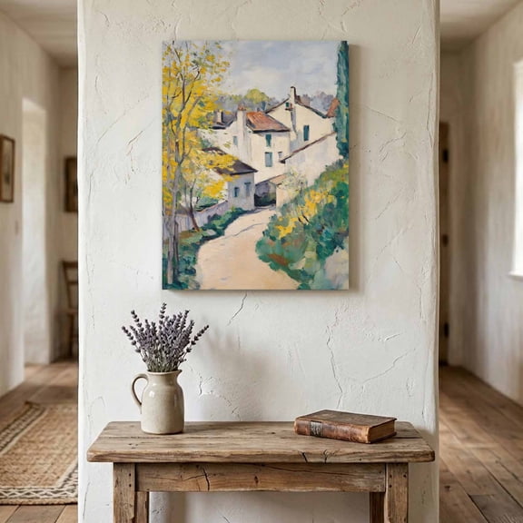 Canvas Wall Art for Living Room Bedroom Bathroom, Cypress Trees Rustic Pastoral Rural Canvas Art Wall Decor, Artwork for Walls Home Office Decor, 8"x10"