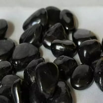5 Pieces Pack Shungite Tumbled Stone Black for Protection & Home Decor Gift Item Use