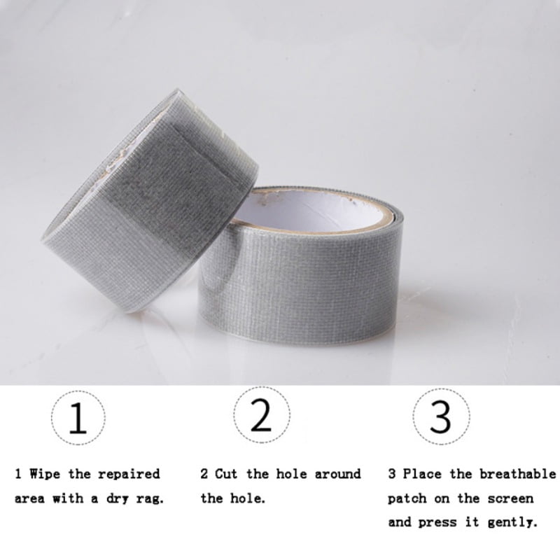 Mesh Screen Repair Tape Fiberglass SelfAdhesive Covering up Holes For