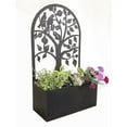 thumbnail image 2 of Hi-Line Gift Ltd. Garden Hanging Planter Black Metal Wall Decor, 2 of 5