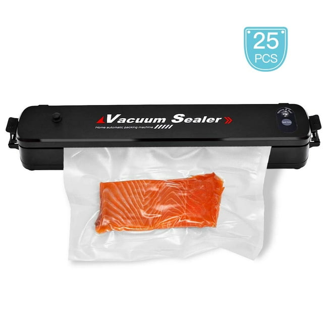 Scelleuse sous Vide Food Saver, Machine de Mise sous Vide, Scelleuse sous Vide Automatique Multifonction pour la Conservation des Aliments, Voyants Indicateurs DEL avec 25 Sacs de Scellage