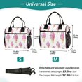 thumbnail image 4 of FORMRS Insulated Lunch Bag Unisex Large Capacity with Shoulder Strap, Pink Cartoon Ice Cream, 4 of 6