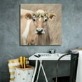thumbnail image 5 of Epic Graffiti 'Floral Cow I' by Lori Deiter, Canvas Wall Art, 26"x26", 5 of 8