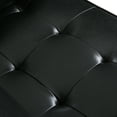 thumbnail image 4 of Noble House Portage Upholstered Tufted Club Chair, Midnight Black, 4 of 9