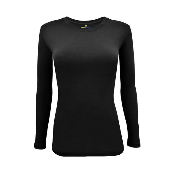 NATURAL UNIFORMS WOMENS LONG SLEEVE TEE SHIRT AND UNDERSCRUB