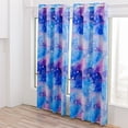 thumbnail image 5 of Btargot Tie Dye Constellation Blackout Curtains Set of 2 for Kids Girls Room Galaxy Ombre Grommet Thermal Insulated Room Darkening Drapes 52 x 63 inch Blue Purple, 5 of 13