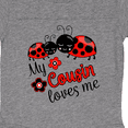 thumbnail image 3 of Inktastic My Cousin Loves Me with Cute Ladybugs Boys or Girls Baby Bodysuit, 3 of 4