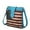 Turquoise, variant on MKF Collection Josephine Womens Crossbody Bag Vegan Leather Shoulder bag USA Flag handbags Turquoise Blue Purse by Mia K