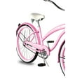 thumbnail image 2 of WonderWheels Beach Cruiser Shimano Tx-35 7 Speed Bicycle, Bike, V-Brake Stainless Steel Spokes One Piece Crank Alloy Purple Rims 36 H With Fender - Pink, 2 of 7