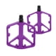 thumbnail image 1 of Pedal de bicicleta de aleación de aluminio Universal sin tiras reflectantes morado ajuste 14mm pedal de bicicleta antideslizante para BMX MTB bicicletas de carretera 1 par, 1 of 7