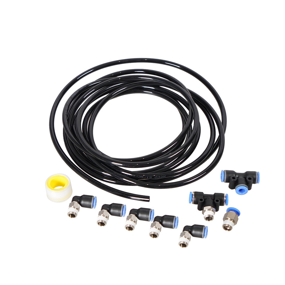 Push Lock Black Vacuum Fitting Kit for Turbo Wastegate & Solenoid for