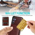 thumbnail image 6 of Allytech Galaxy S23 FE Case Wallet with Cards Slots, Luxury PU Leather Kickstand Cards Holder Anti-Scratch Shockproof Wallet Case Cover for Samsung Galaxy S23 FE - Brown, 6 of 6