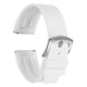 thumbnail image 1 of Correas de Reloj Uxcell 24mm Correa de Caucho de Liberación Rápida Correa Blanca Hebilla Plateada, 1 of 7