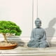 thumbnail image 3 of Estatua de Buda de resina de , de meditación en miniatura, adorno budista para mesa, oficina, decoración lpicadero, 3 of 8