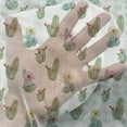 thumbnail image 3 of Cactus Tulle Curtains with Rod Pocket, Thorny Vintage Hawaiian Nature Flourishing Succulents and Cactus Bouquets Picture, Sheer Drape for Wedding Party 2 Panels, 7 Sizes, Multicolor, by Ambesonne, 3 of 3