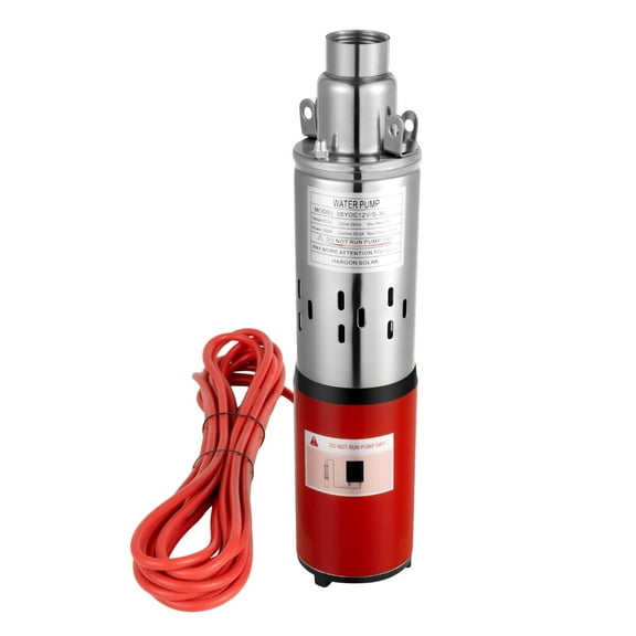 200W 12V Stainless Steel Submersible Pump Deep Well Water DC Pump 1500L/H 80mm