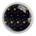 thumbnail image 1 of 4 Pcs Doodle Galaxy Pattern Knobs for Kitchen Cabinet Cupboard Dresser Bookcase Drawer Pulls Handles Round Home Decor, 1 of 8