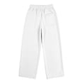 thumbnail image 3 of WhouRiu Boys Casual Jogger Pants Solid Color Drawstring Waist Baggy Wide Leg Sweatpants Kids Comfortable Cute Trousers With Pockets,4-5 Years, 3 of 4
