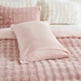thumbnail image 4 of Rabbit Faux Fur Bubble Comforter Set Queen Size Plush Fluffy Comforter White Bedding Set Soft Cozy Warm Winter Bedding Queen Size Smoofy Velvet Bubble Fur Fuzzy Comforter Luxury Bedding 3 Pcs, 4 of 8