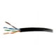 C2G 500ft Cat6 Ethernet (UTP) CAT 6 Câble Non Blindé - Câble de Raccordement Réseau Cat6 en Vrac avec Conducteurs Solides - PoE - Bleu - Câble en Vrac - 499 ft - UTP - - Montant, Solide - Noir – image 1 sur 2